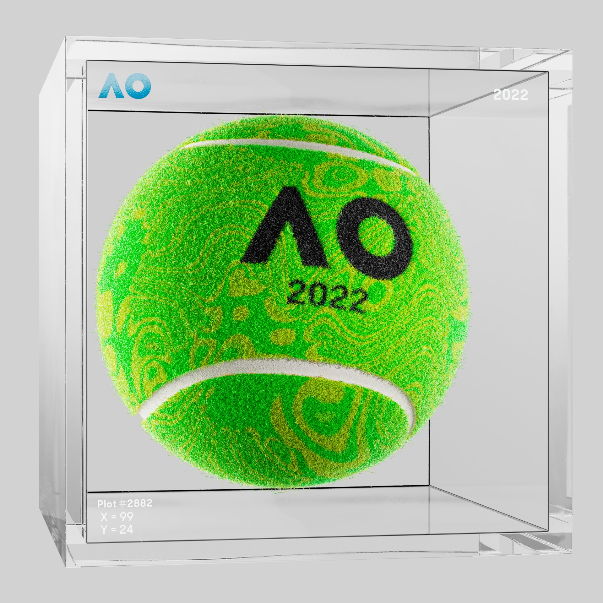 The Australian Open - The Australian Open Art Ball - AO Art Ball #748 - NFT # 748