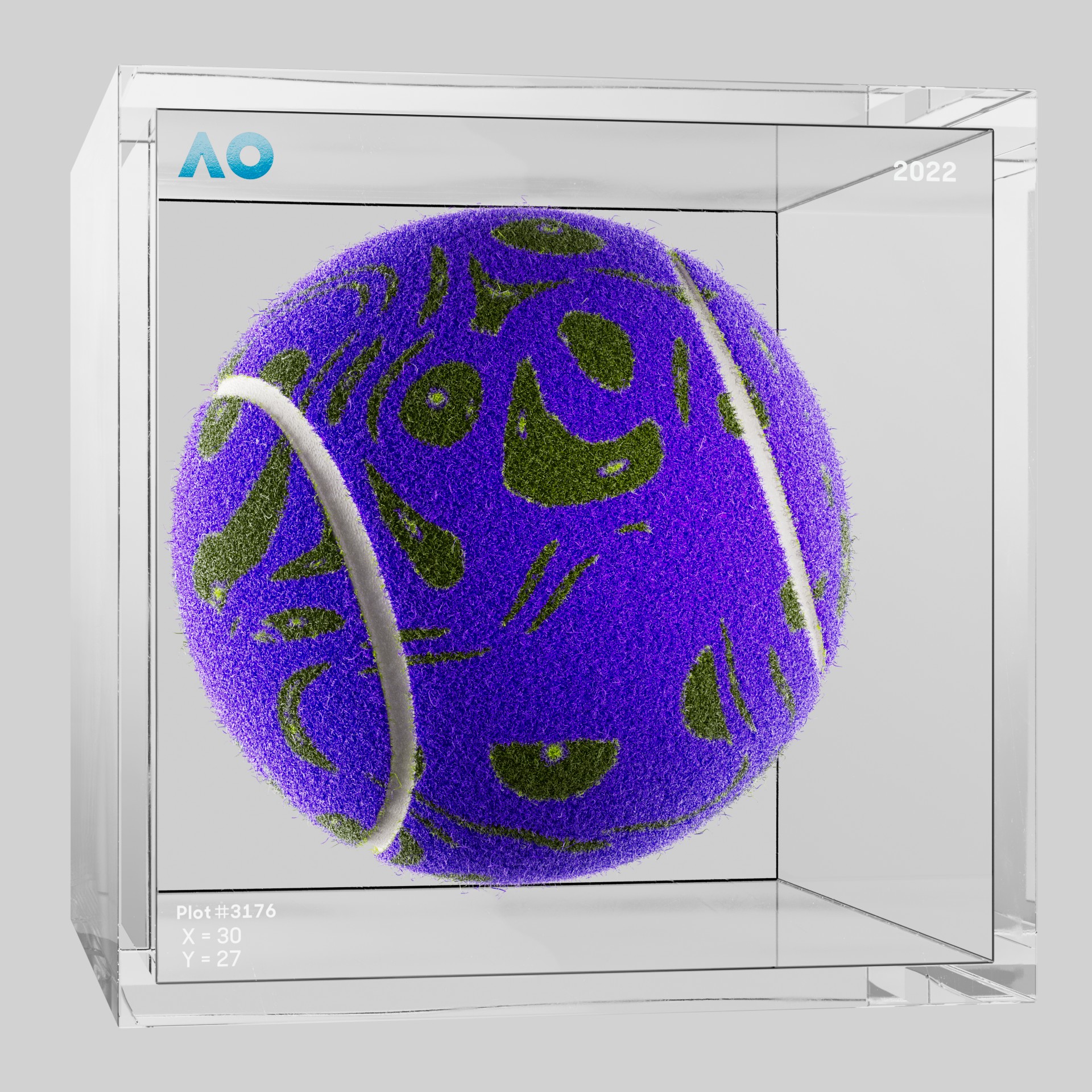 The Australian Open - The Australian Open Art Ball - AO Art Ball #749 - NFT # 749