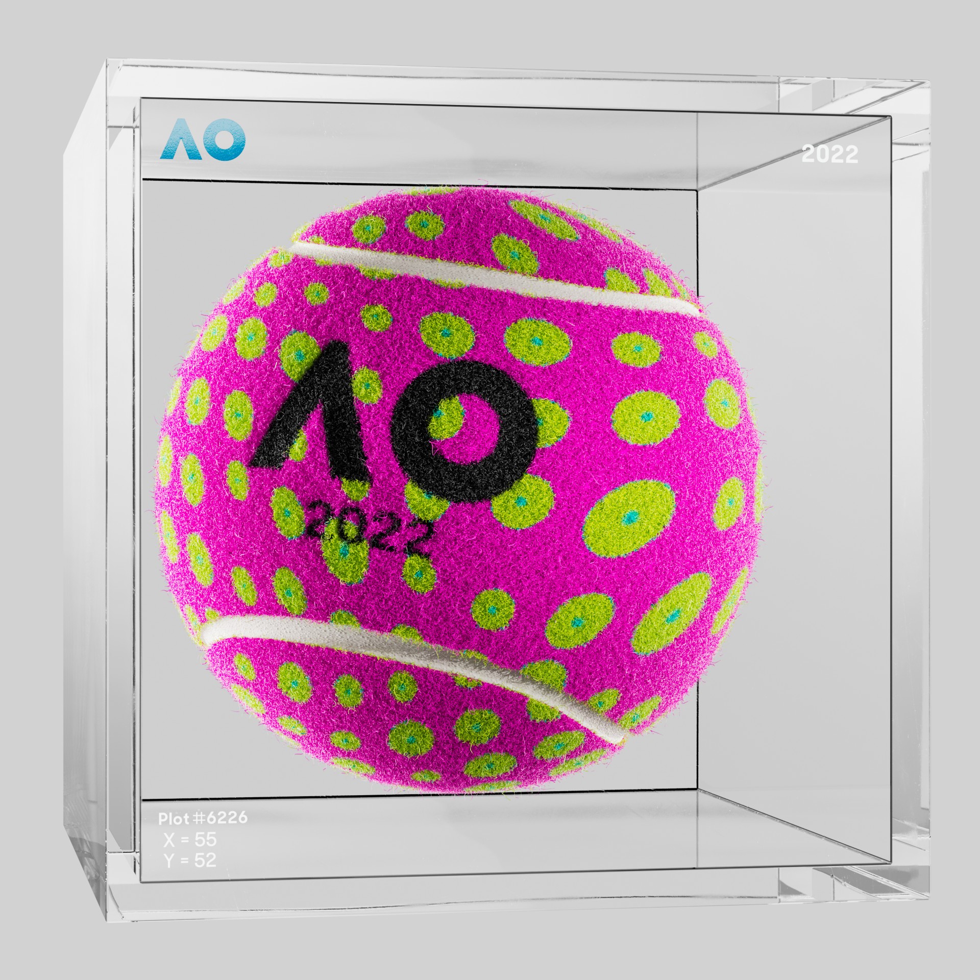 The Australian Open - The Australian Open Art Ball - AO Art Ball #75 - NFT # 75