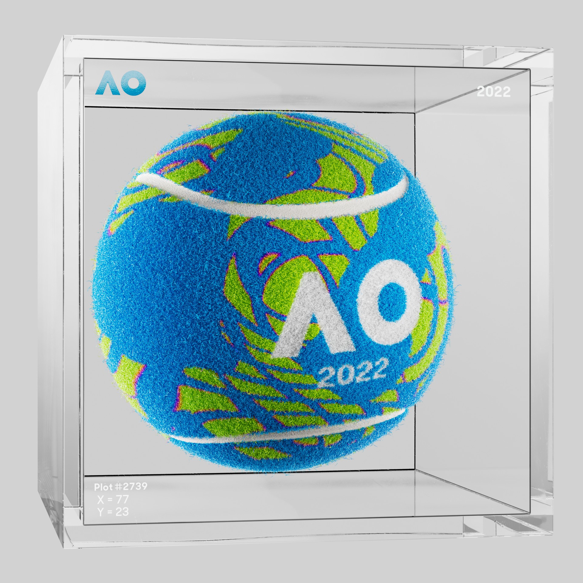 The Australian Open - The Australian Open Art Ball - AO Art Ball #750 - NFT # 750