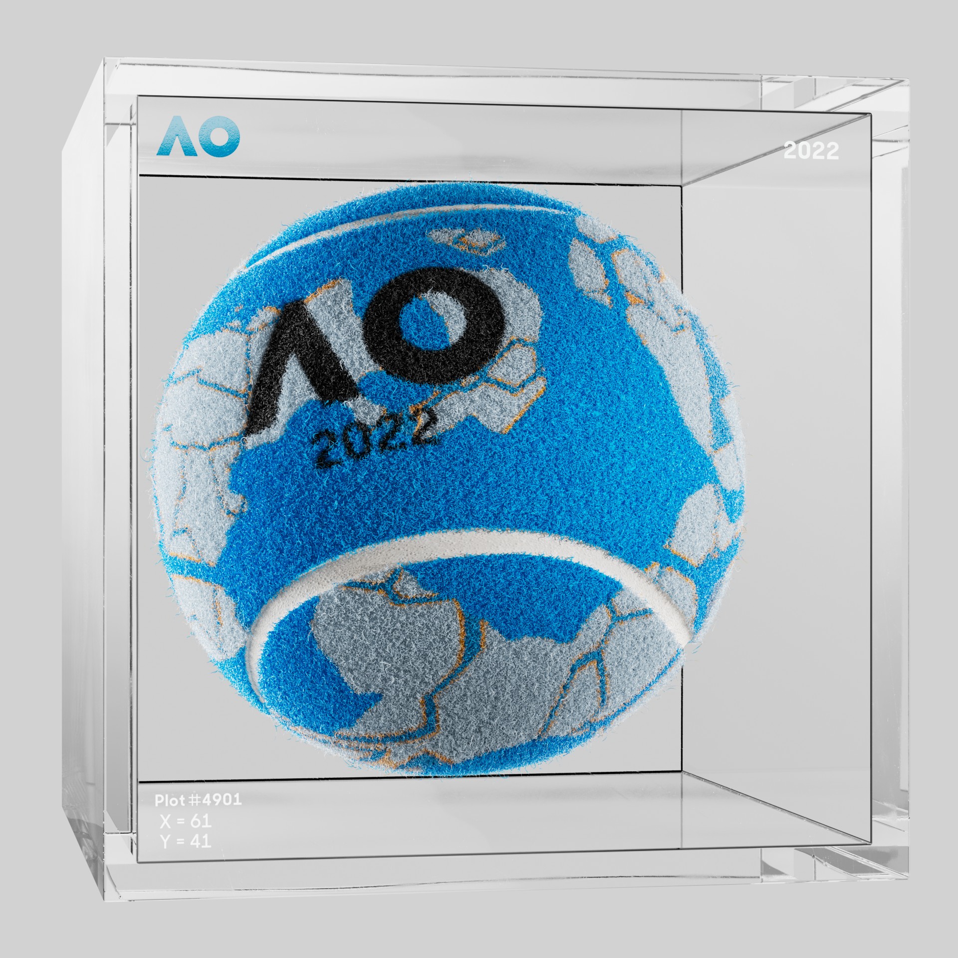 The Australian Open - The Australian Open Art Ball - AO Art Ball #751 - NFT # 751