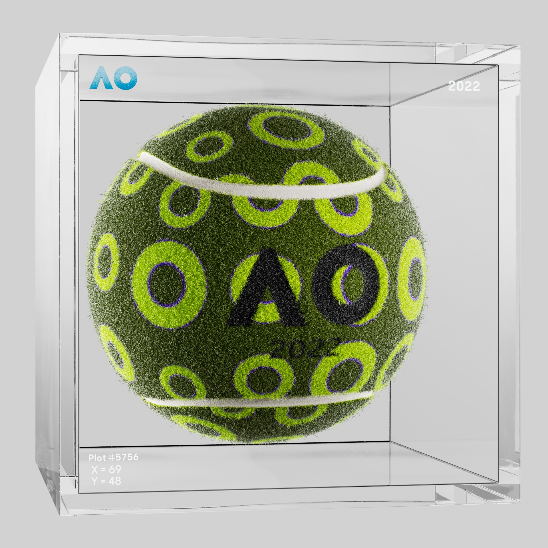 The Australian Open - The Australian Open Art Ball - AO Art Ball #752 - NFT # 752