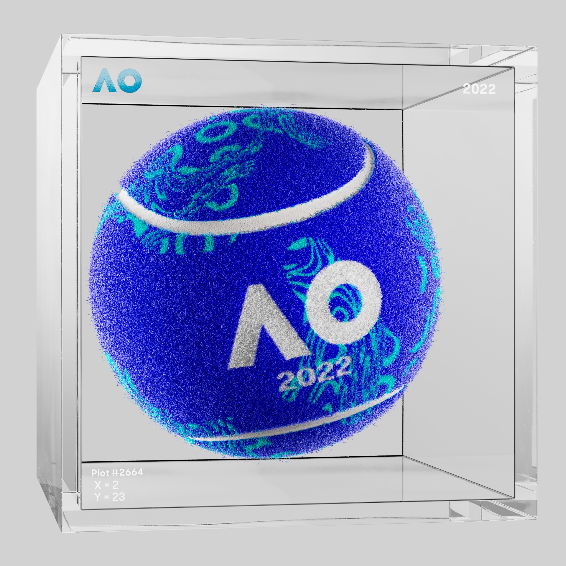 The Australian Open - The Australian Open Art Ball - AO Art Ball #753 - NFT # 753