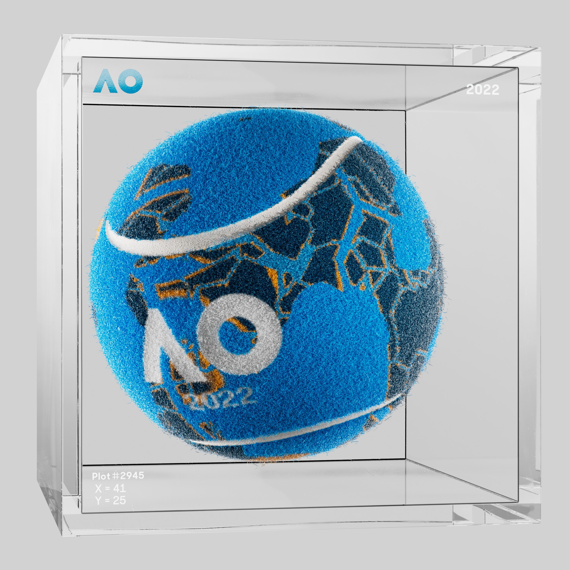 The Australian Open - The Australian Open Art Ball - AO Art Ball #755 - NFT # 755