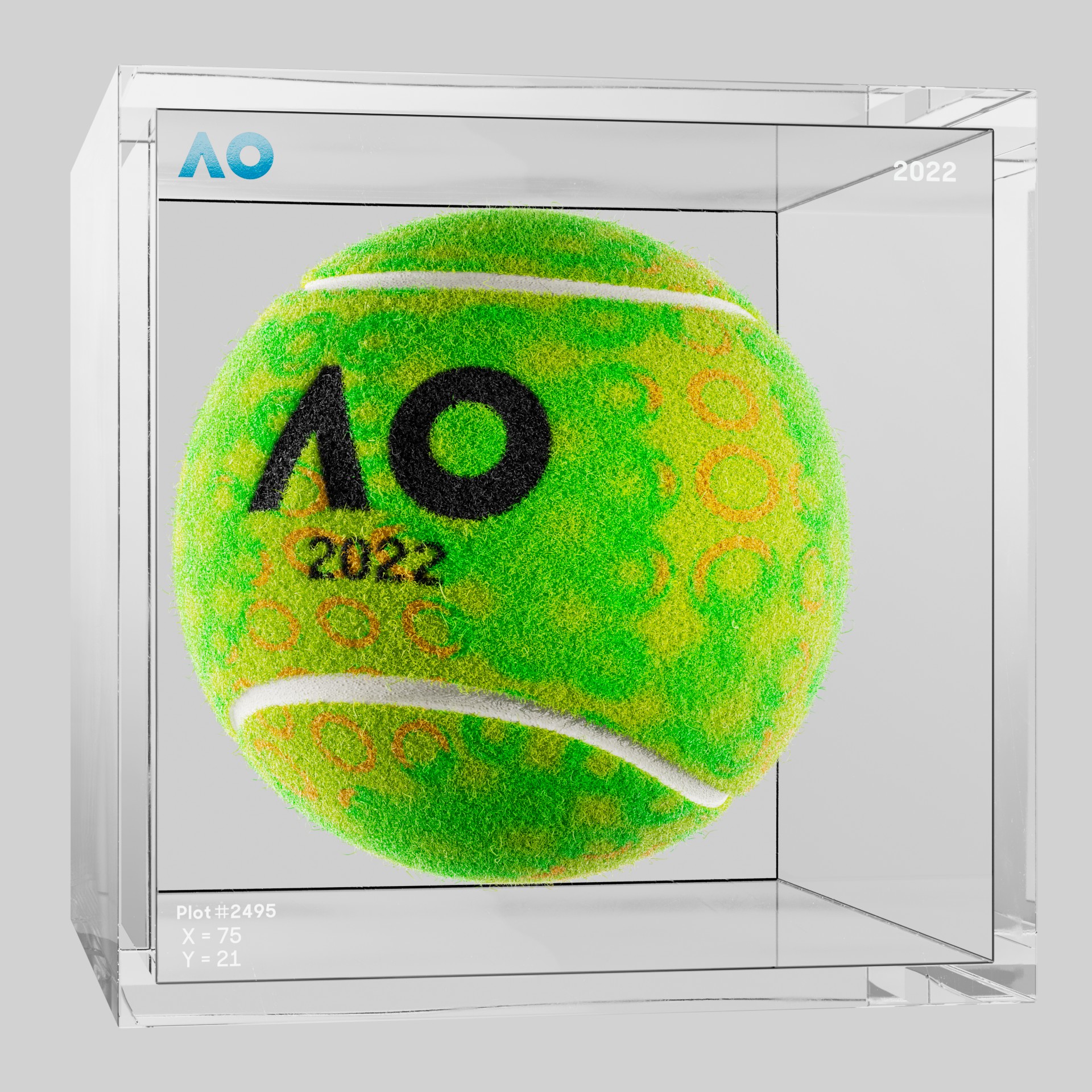 The Australian Open - The Australian Open Art Ball - AO Art Ball #756 - NFT # 756