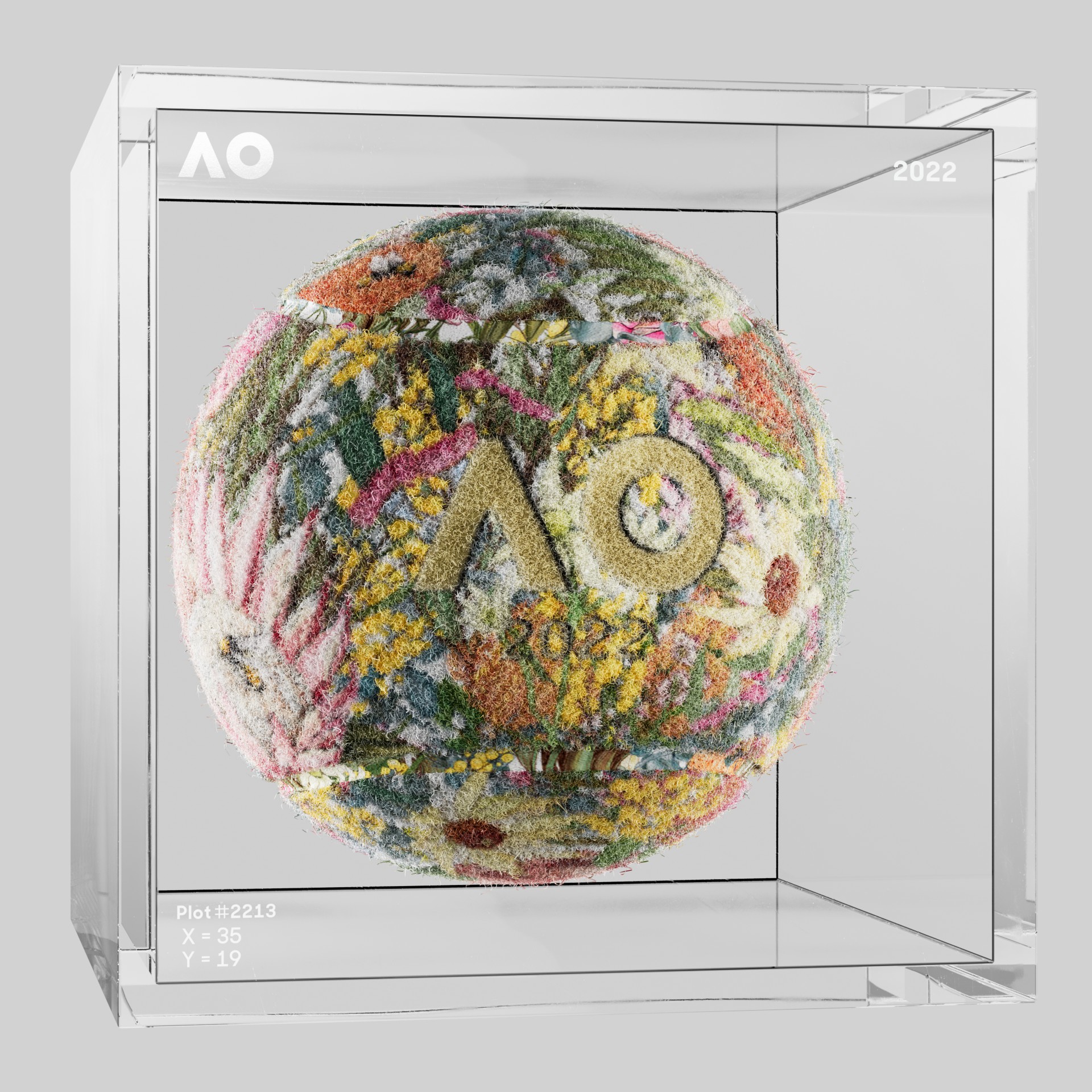 The Australian Open - The Australian Open Art Ball - AO Art Ball #758 - NFT # 758