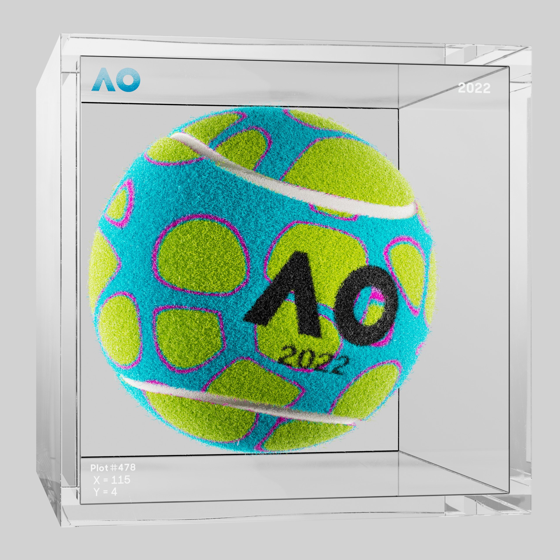 The Australian Open - The Australian Open Art Ball - AO Art Ball #759 - NFT # 759