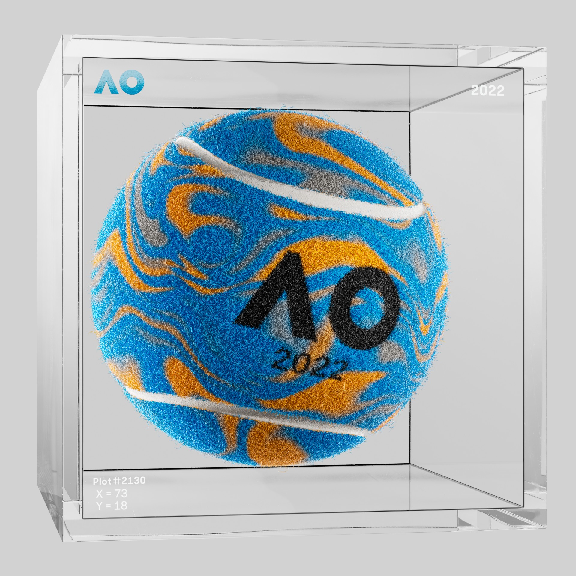 The Australian Open - The Australian Open Art Ball - AO Art Ball #76 - NFT # 76
