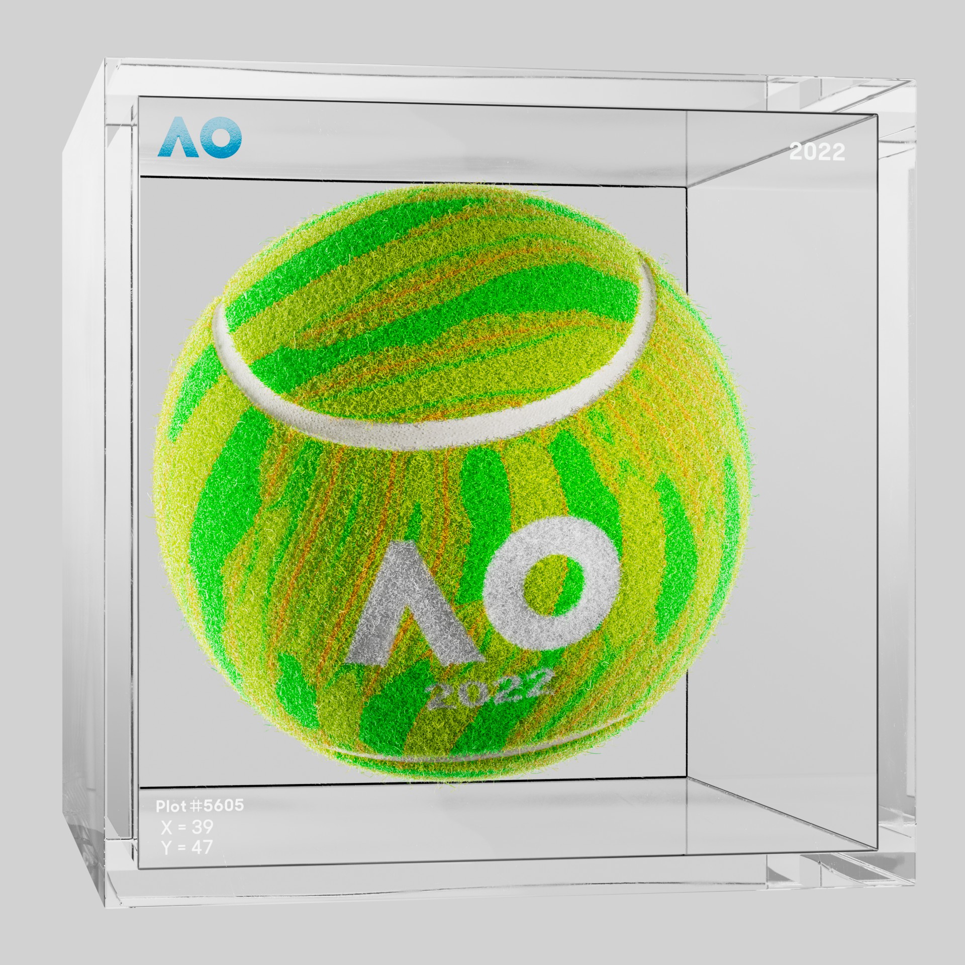 The Australian Open - The Australian Open Art Ball - AO Art Ball #760 - NFT # 760