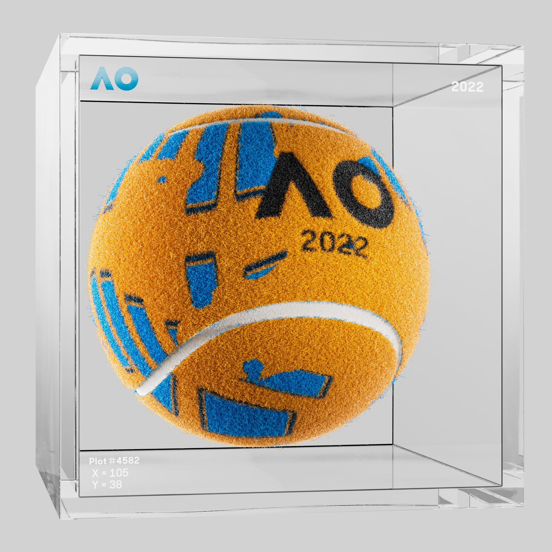 The Australian Open - The Australian Open Art Ball - AO Art Ball #761 - NFT # 761