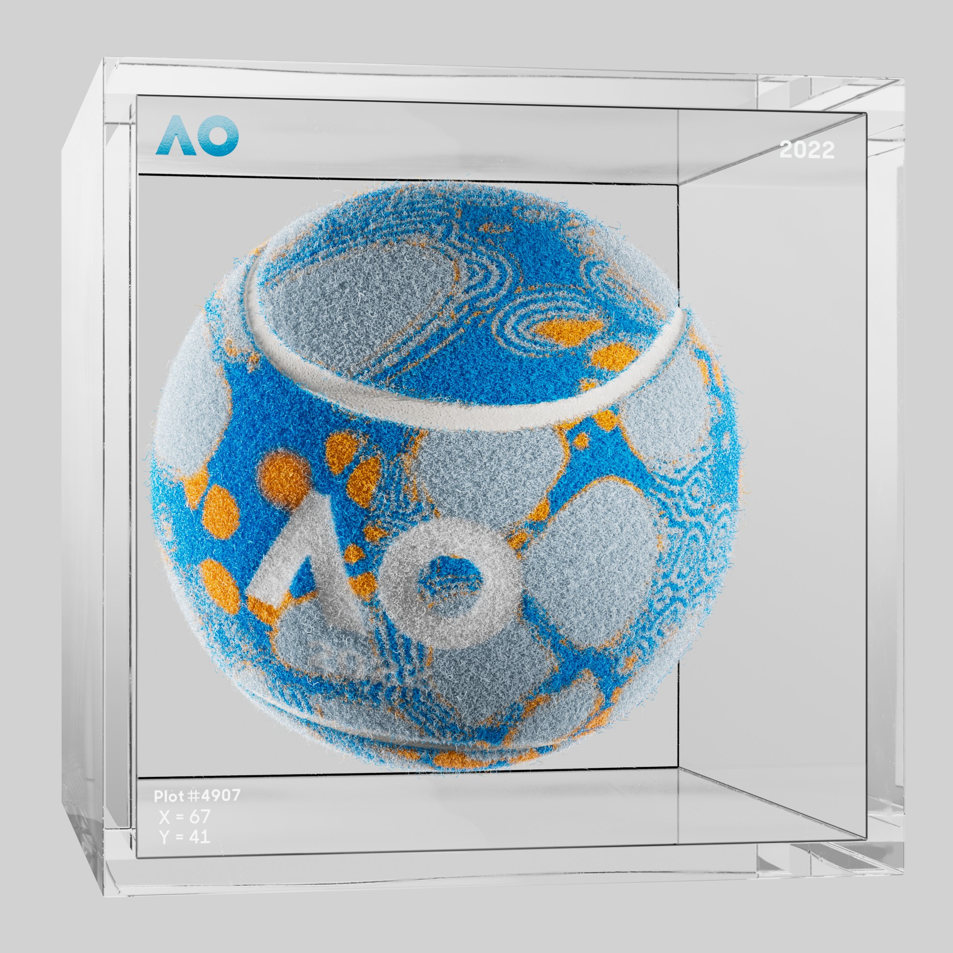 The Australian Open - The Australian Open Art Ball - AO Art Ball #763 - NFT # 763