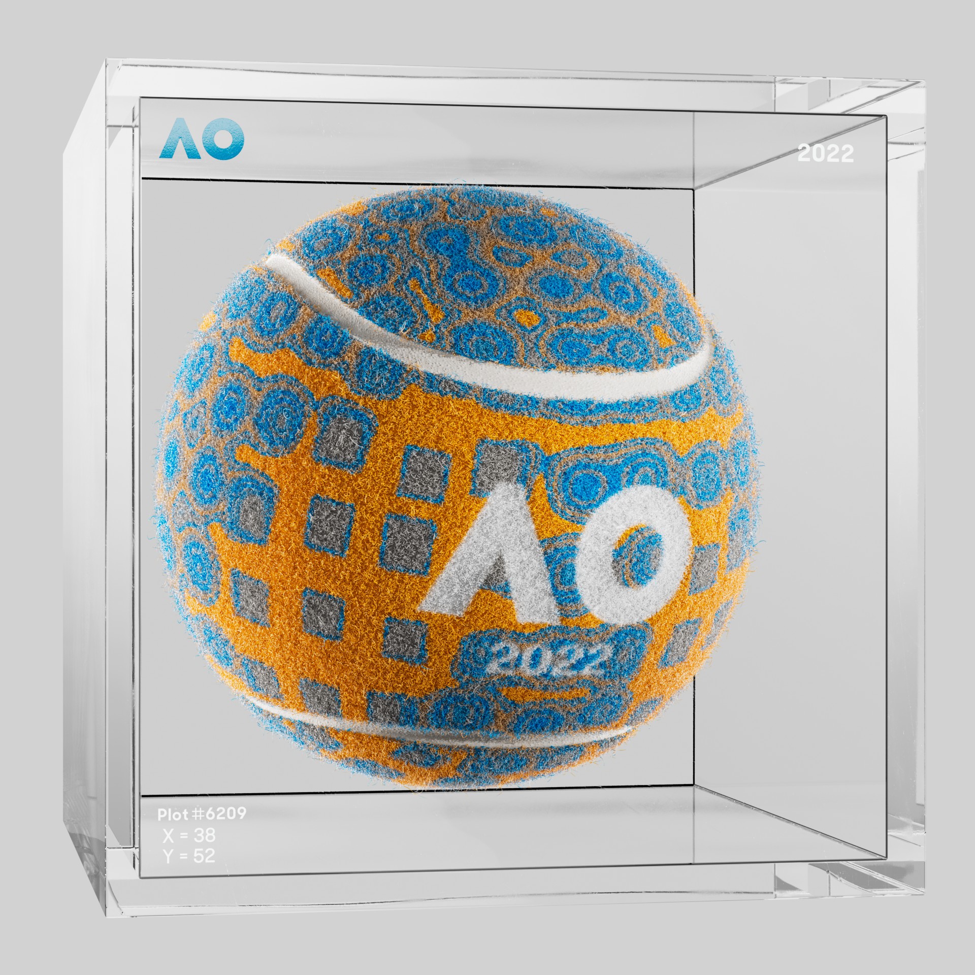 The Australian Open - The Australian Open Art Ball - AO Art Ball #764 - NFT # 764