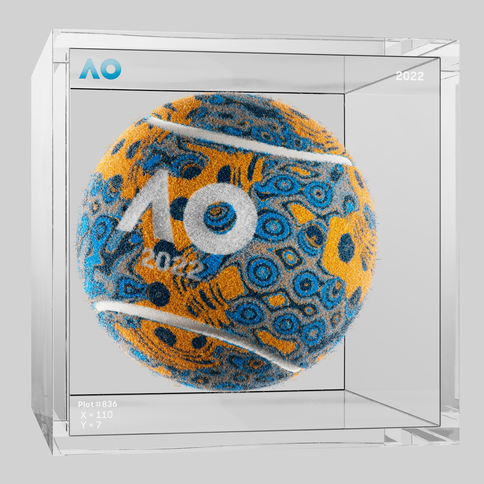 The Australian Open - The Australian Open Art Ball - AO Art Ball #765 - NFT # 765