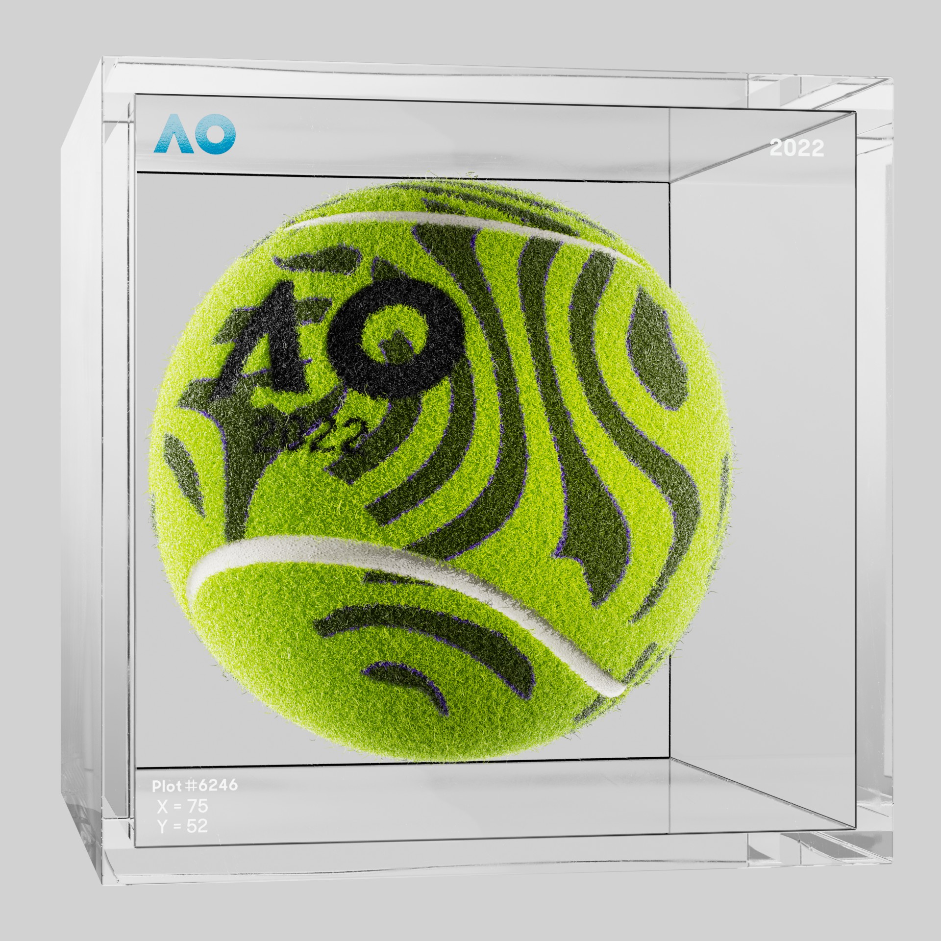 The Australian Open - The Australian Open Art Ball - AO Art Ball #766 - NFT # 766