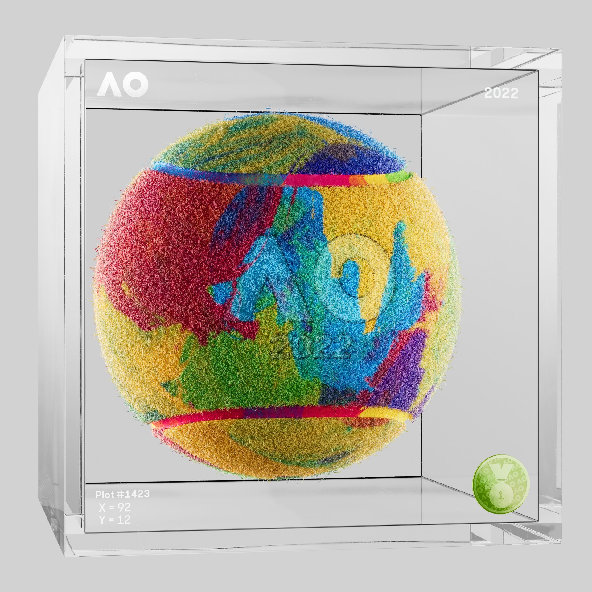 The Australian Open - The Australian Open Art Ball - AO Art Ball #77 - NFT # 77