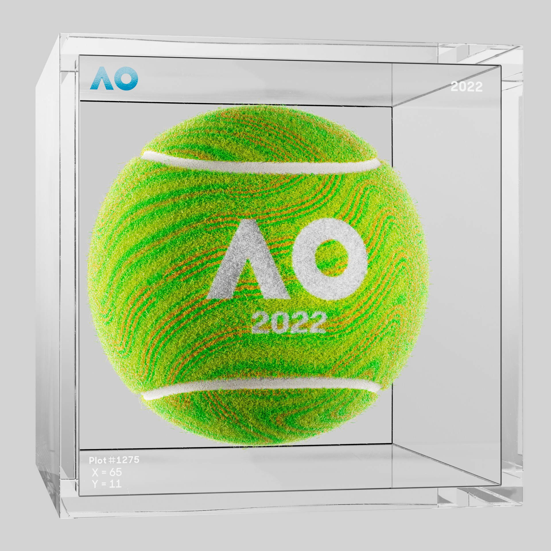 The Australian Open - The Australian Open Art Ball - AO Art Ball #771 - NFT # 771