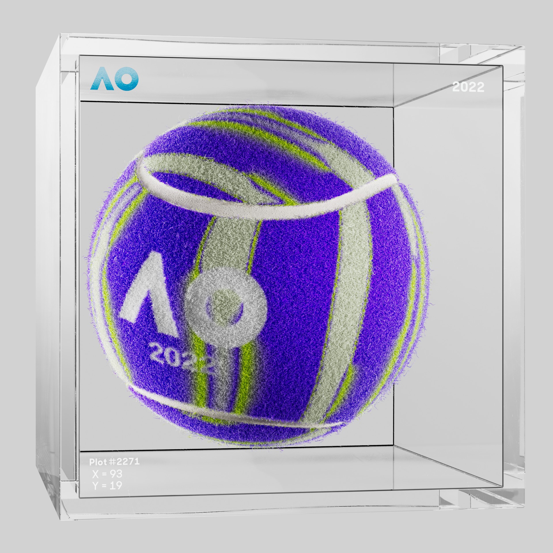 The Australian Open - The Australian Open Art Ball - AO Art Ball #772 - NFT # 772