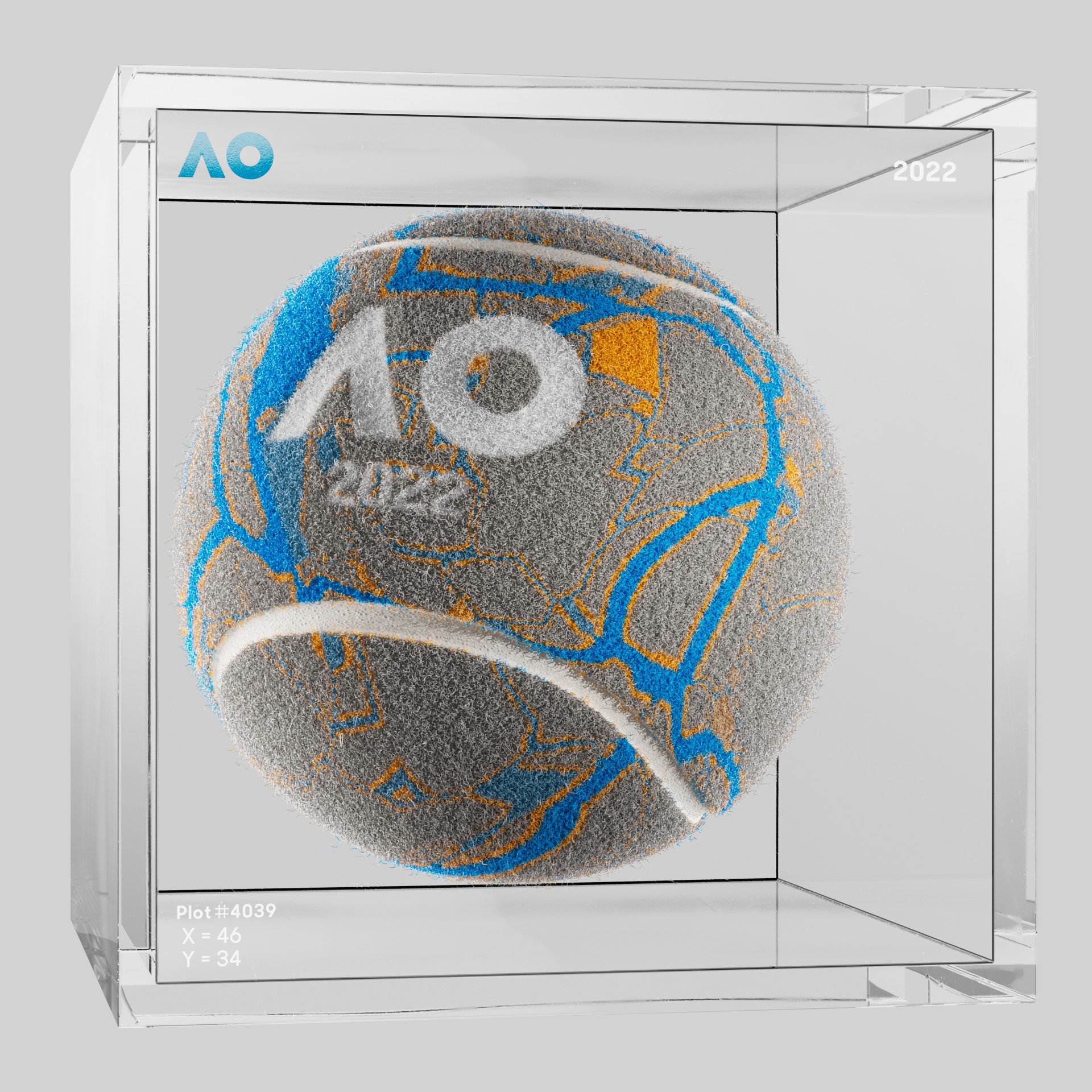 The Australian Open - The Australian Open Art Ball - AO Art Ball #773 - NFT # 773