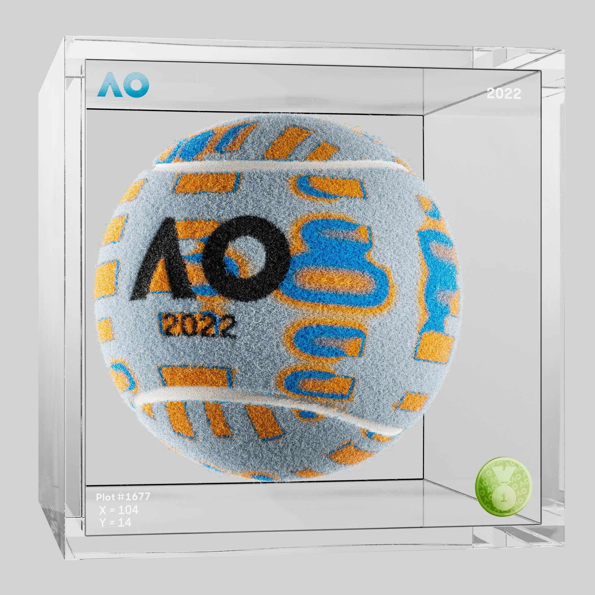 The Australian Open - The Australian Open Art Ball - AO Art Ball #774 - NFT # 774