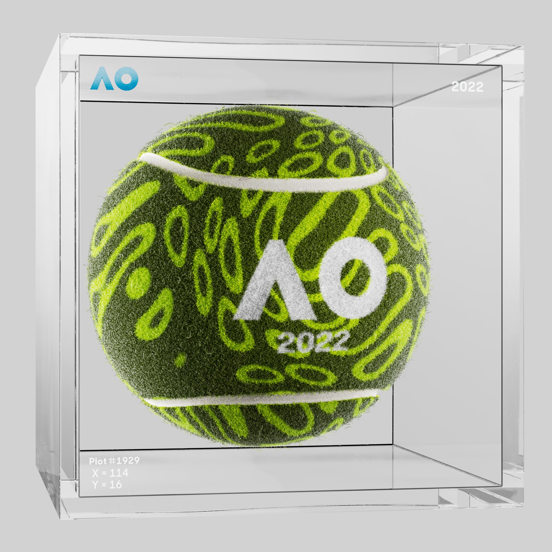 The Australian Open - The Australian Open Art Ball - AO Art Ball #775 - NFT # 775