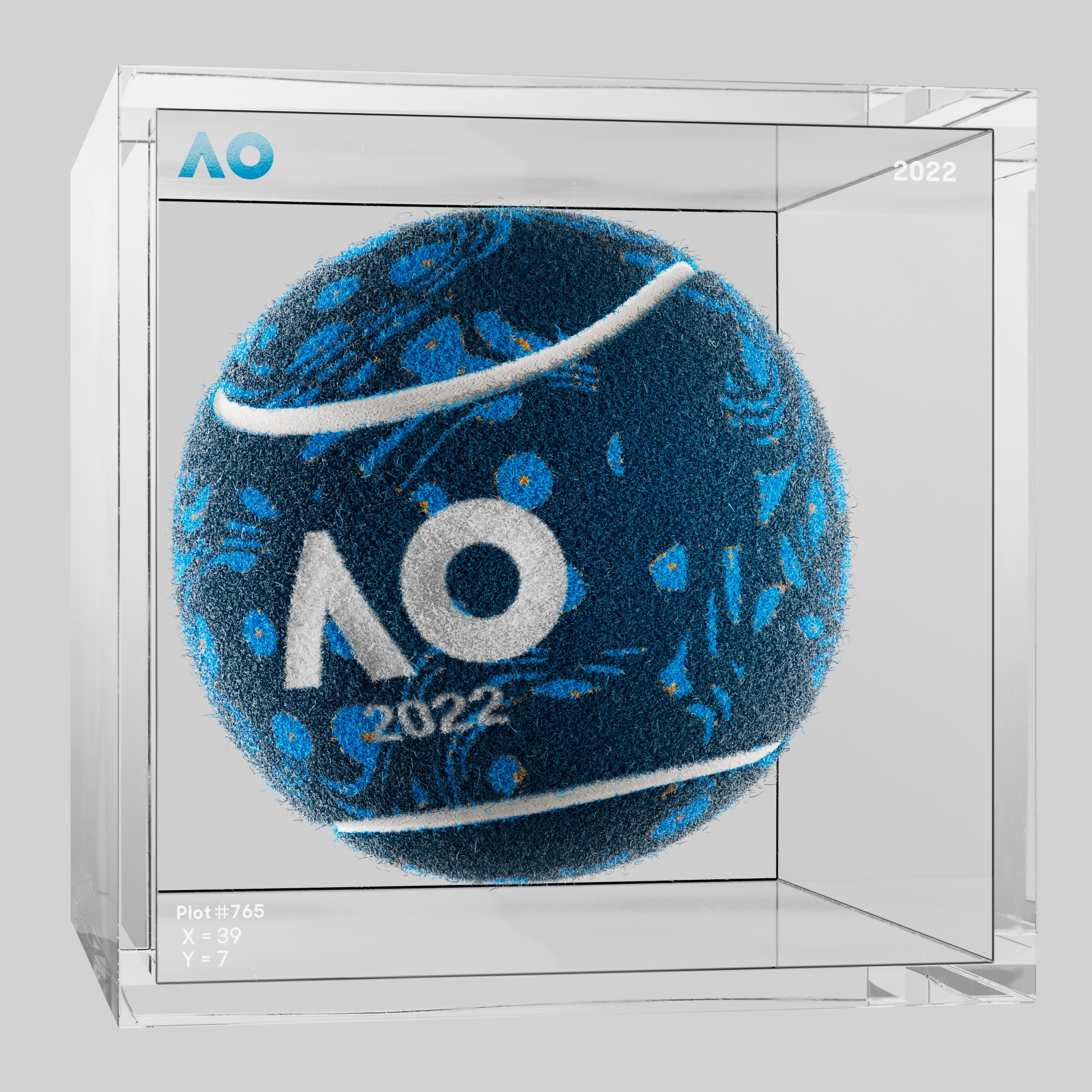 The Australian Open - The Australian Open Art Ball - AO Art Ball #776 - NFT # 776