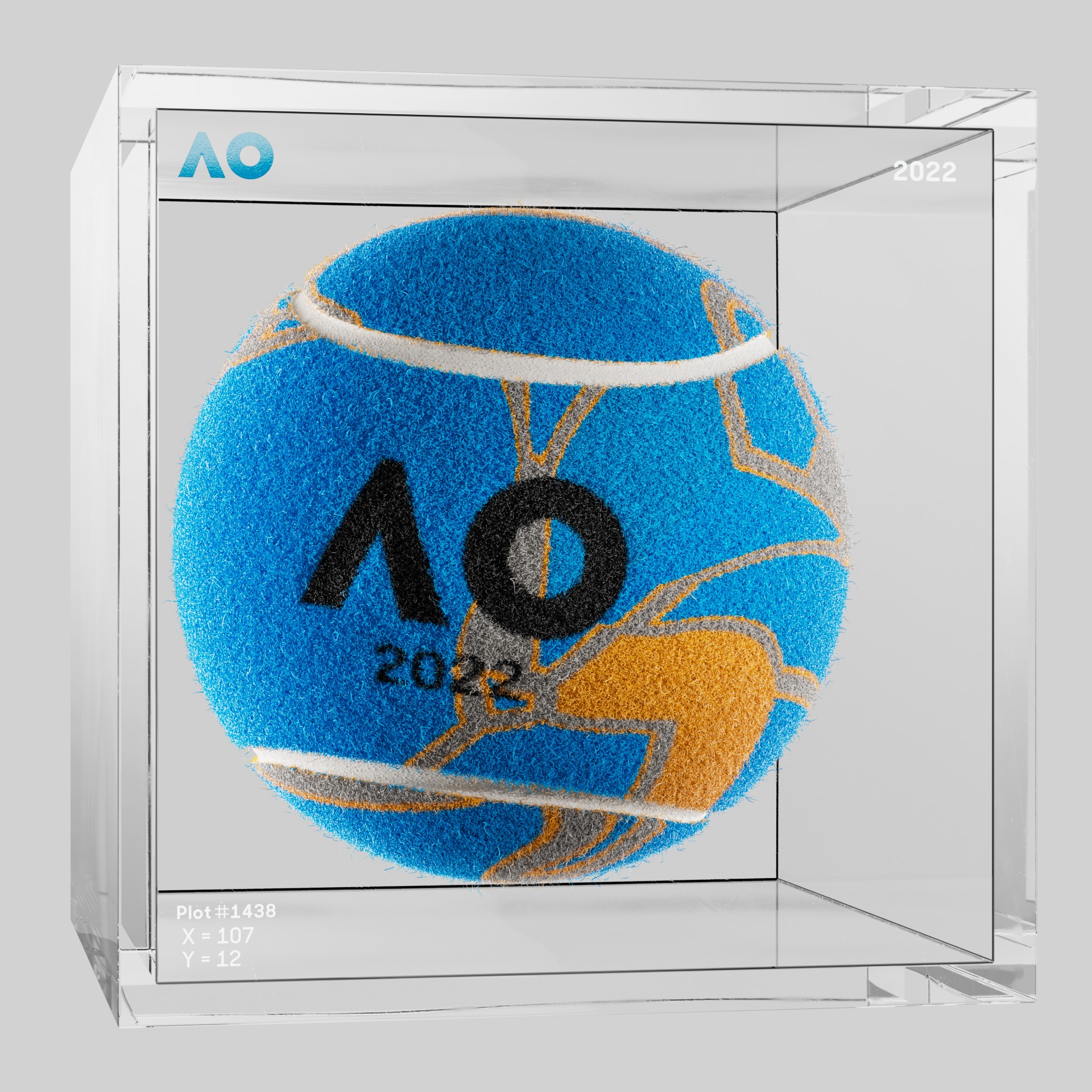 The Australian Open - The Australian Open Art Ball - AO Art Ball #778 - NFT # 778