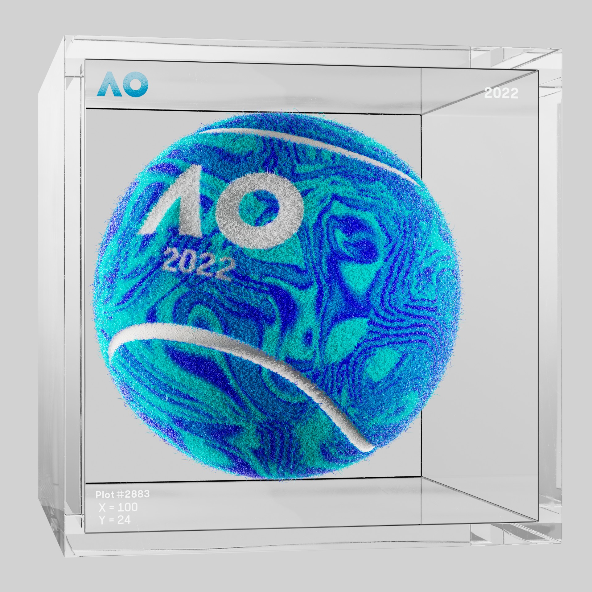 The Australian Open - The Australian Open Art Ball - AO Art Ball #779 - NFT # 779