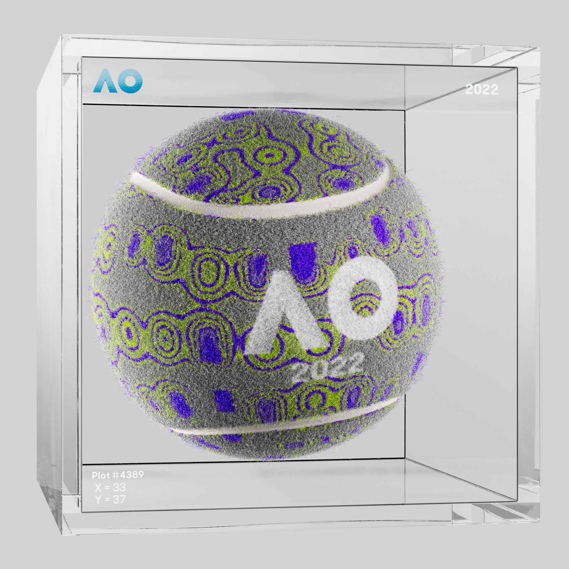 The Australian Open - The Australian Open Art Ball - AO Art Ball #78 - NFT # 78