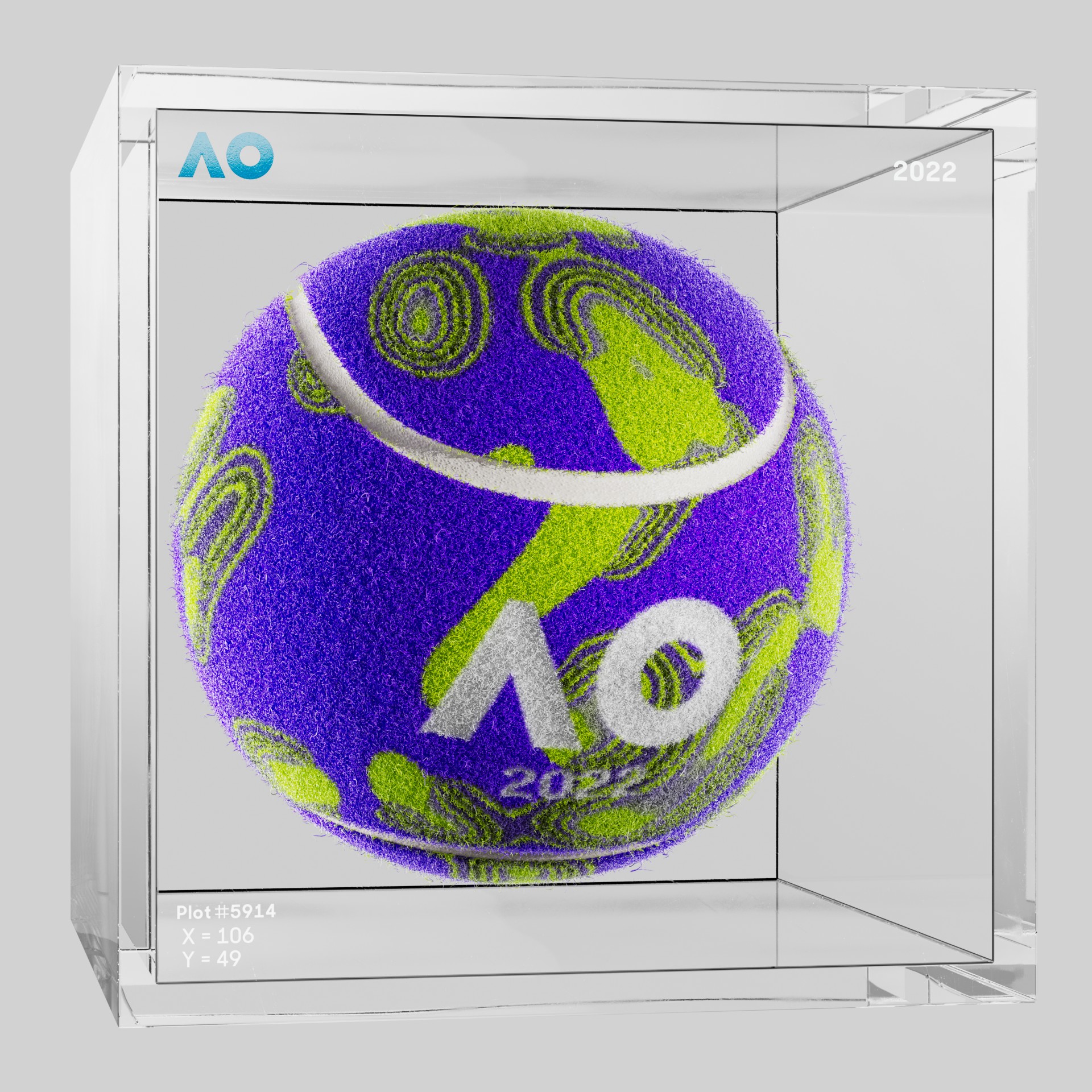 The Australian Open - The Australian Open Art Ball - AO Art Ball #780 - NFT # 780