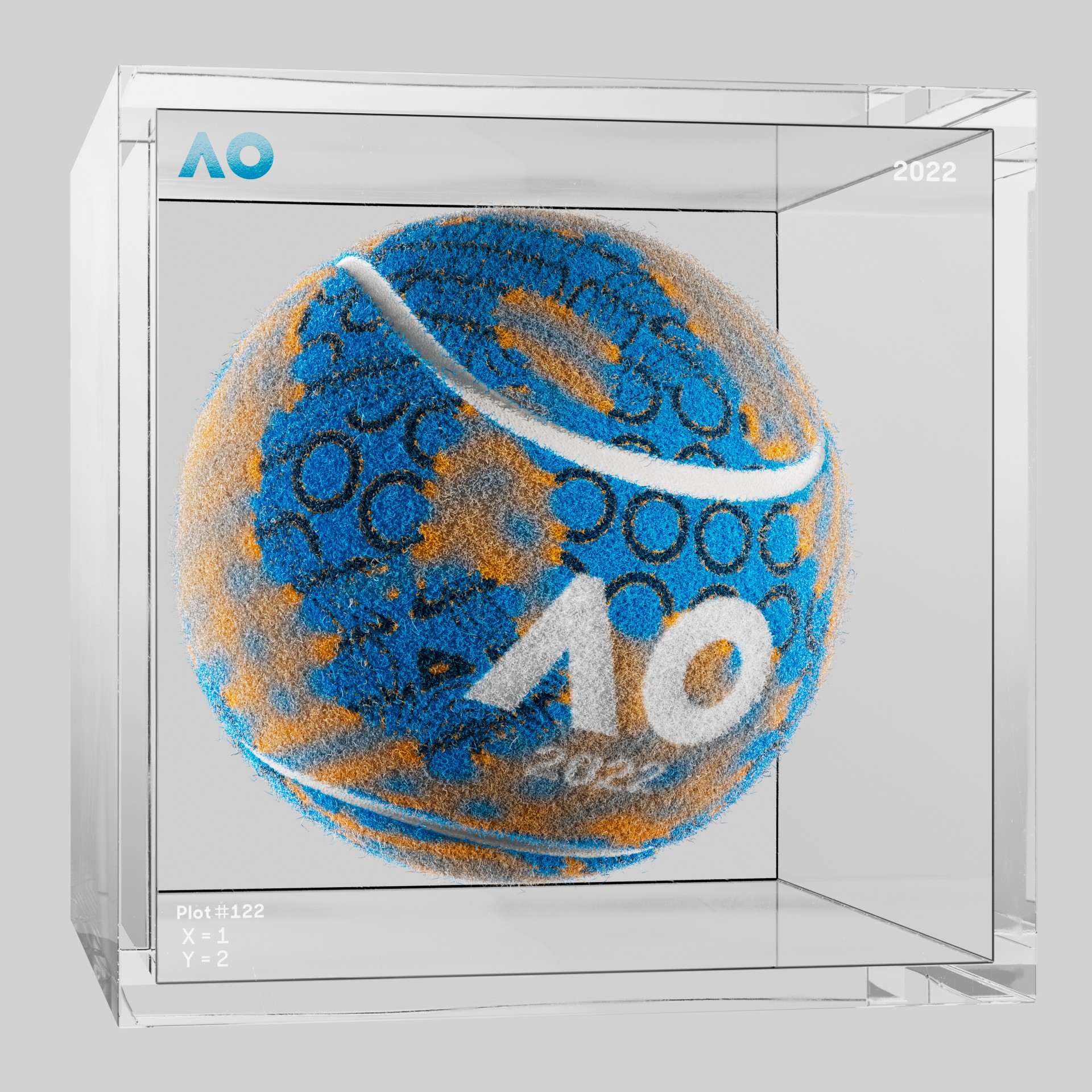 The Australian Open - The Australian Open Art Ball - AO Art Ball #781 - NFT # 781