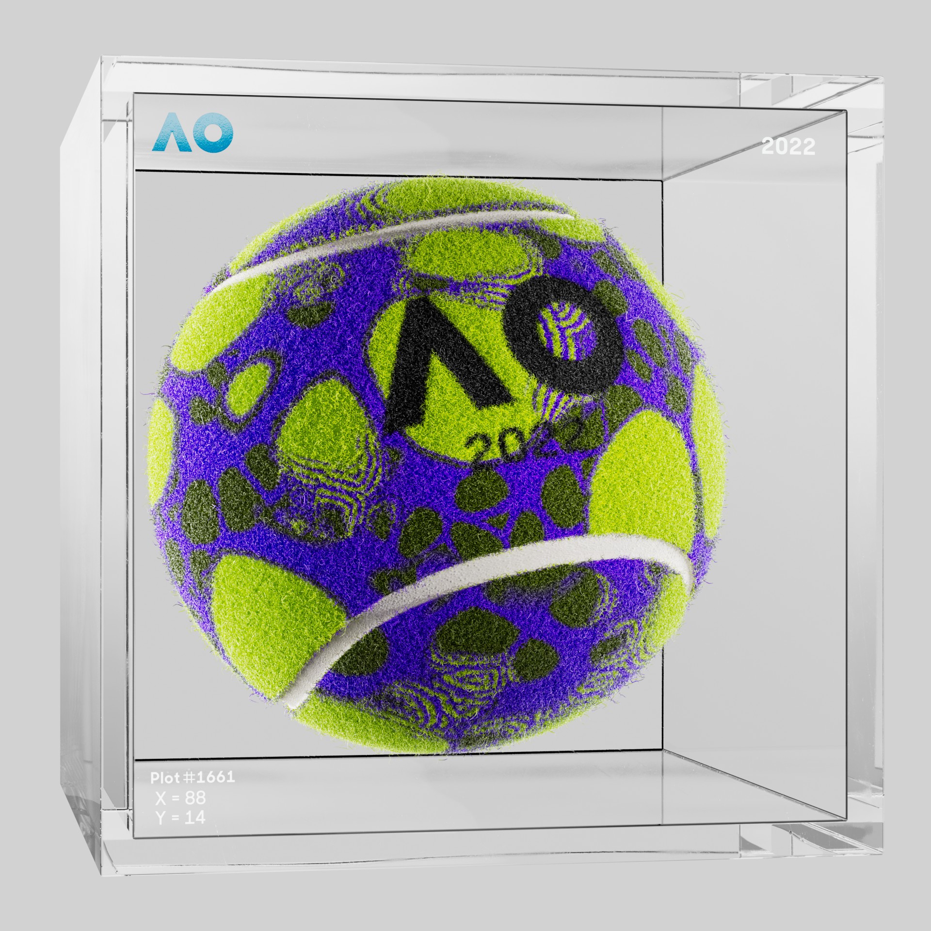 The Australian Open - The Australian Open Art Ball - AO Art Ball #784 - NFT # 784