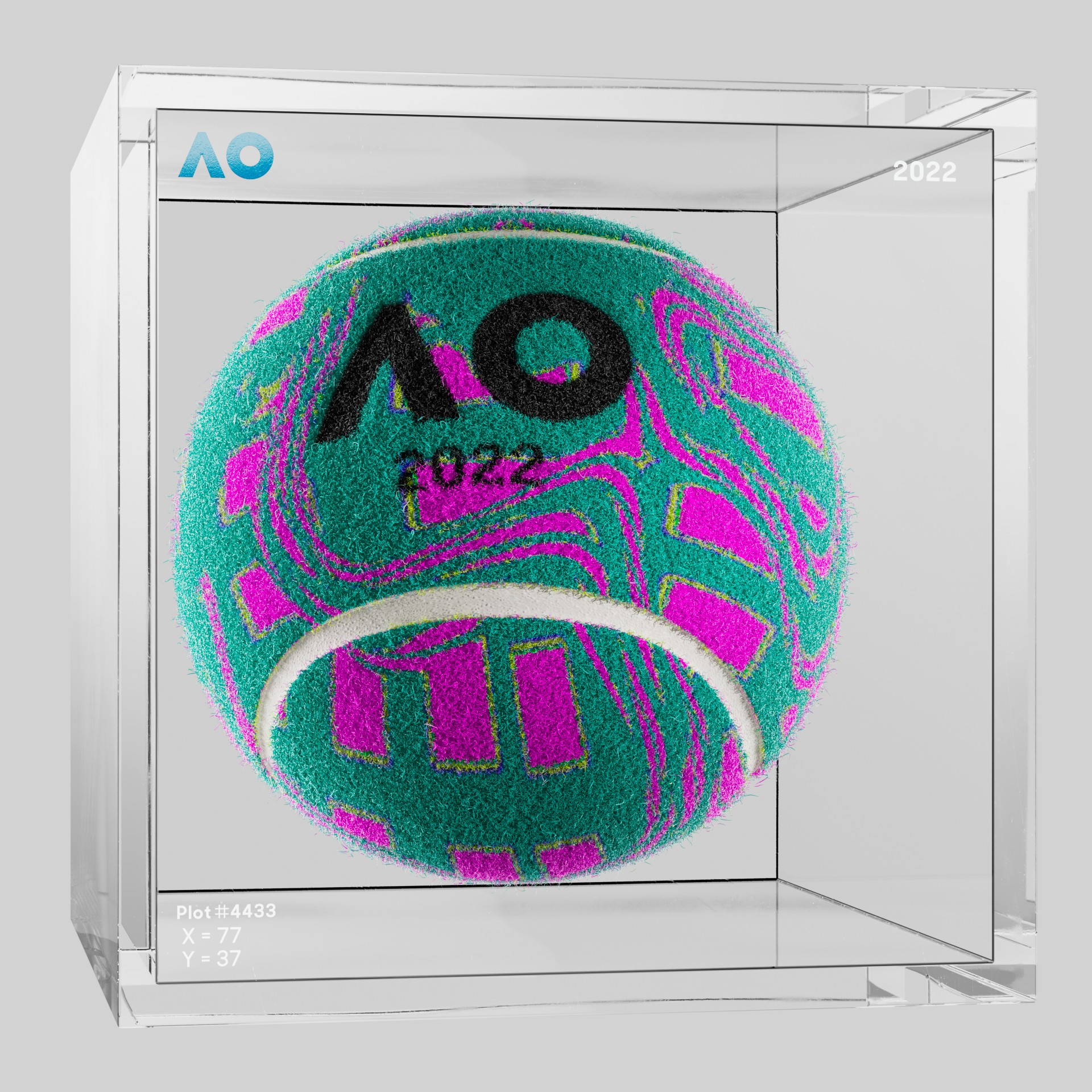 The Australian Open - The Australian Open Art Ball - AO Art Ball #786 - NFT # 786