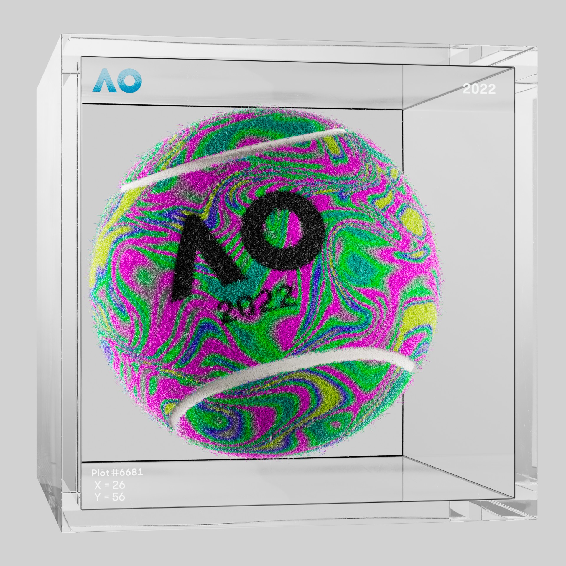 The Australian Open - The Australian Open Art Ball - AO Art Ball #787 - NFT # 787