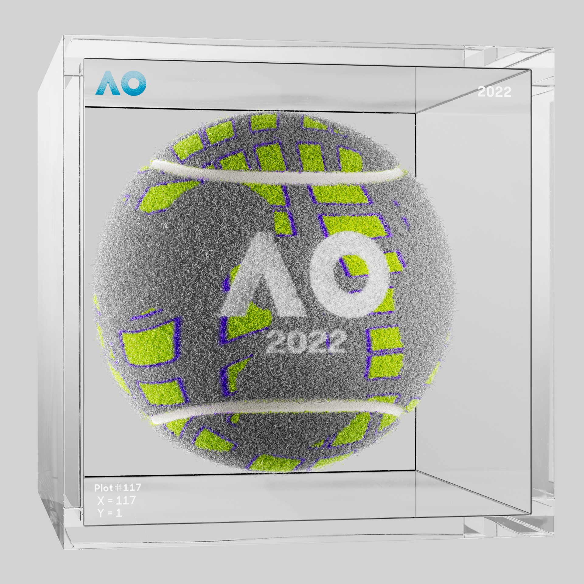 The Australian Open - The Australian Open Art Ball - AO Art Ball #788 - NFT # 788