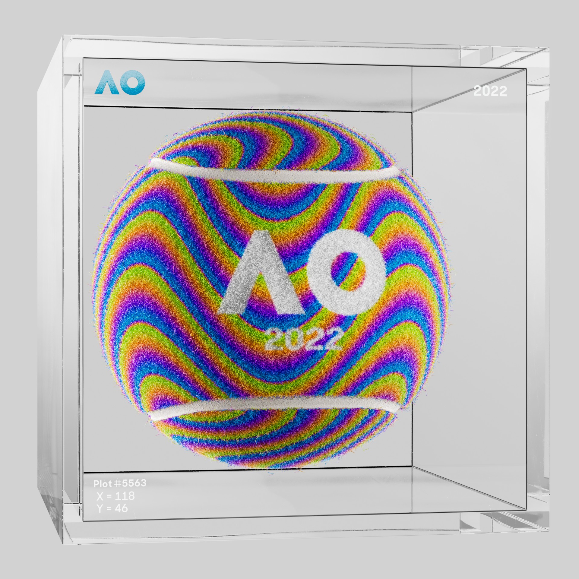 The Australian Open - The Australian Open Art Ball - AO Art Ball #789 - NFT # 789