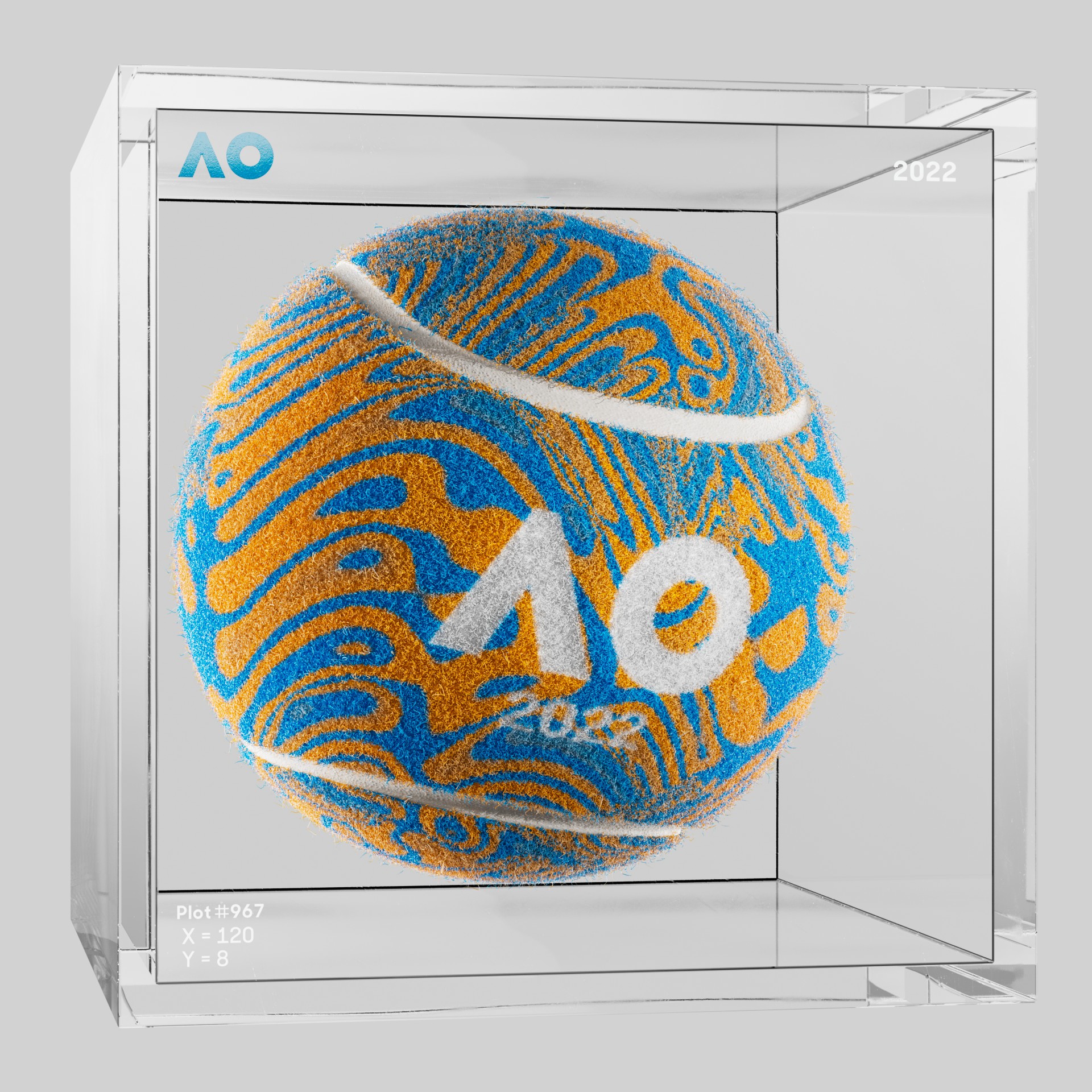 The Australian Open - The Australian Open Art Ball - AO Art Ball #79 - NFT # 79