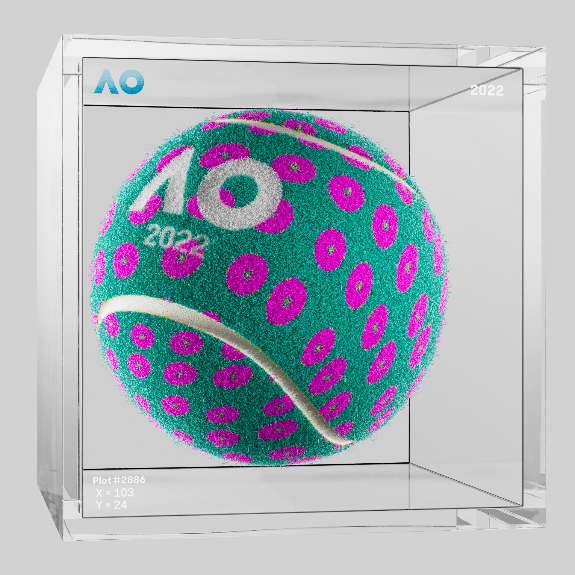 The Australian Open - The Australian Open Art Ball - AO Art Ball #790 - NFT # 790