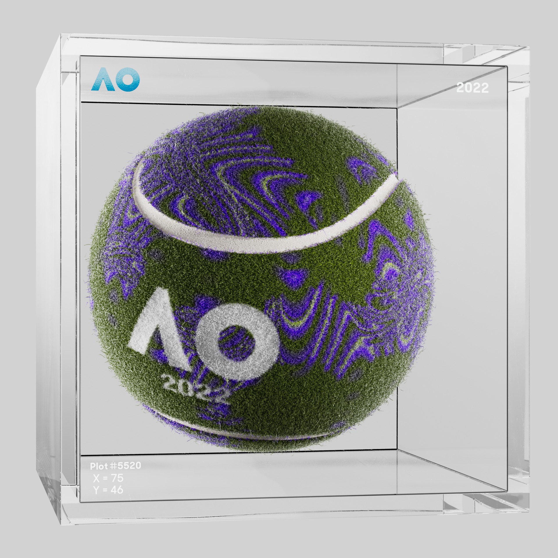 The Australian Open - The Australian Open Art Ball - AO Art Ball #792 - NFT # 792