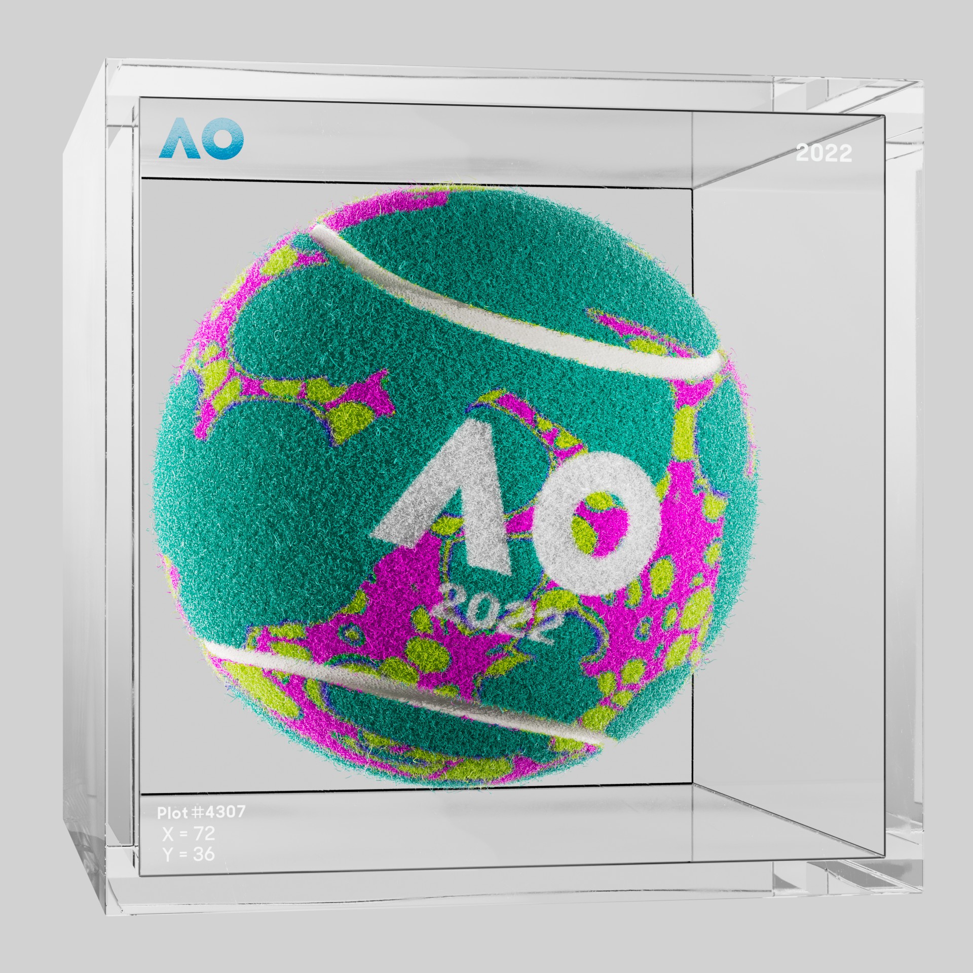 The Australian Open - The Australian Open Art Ball - AO Art Ball #793 - NFT # 793