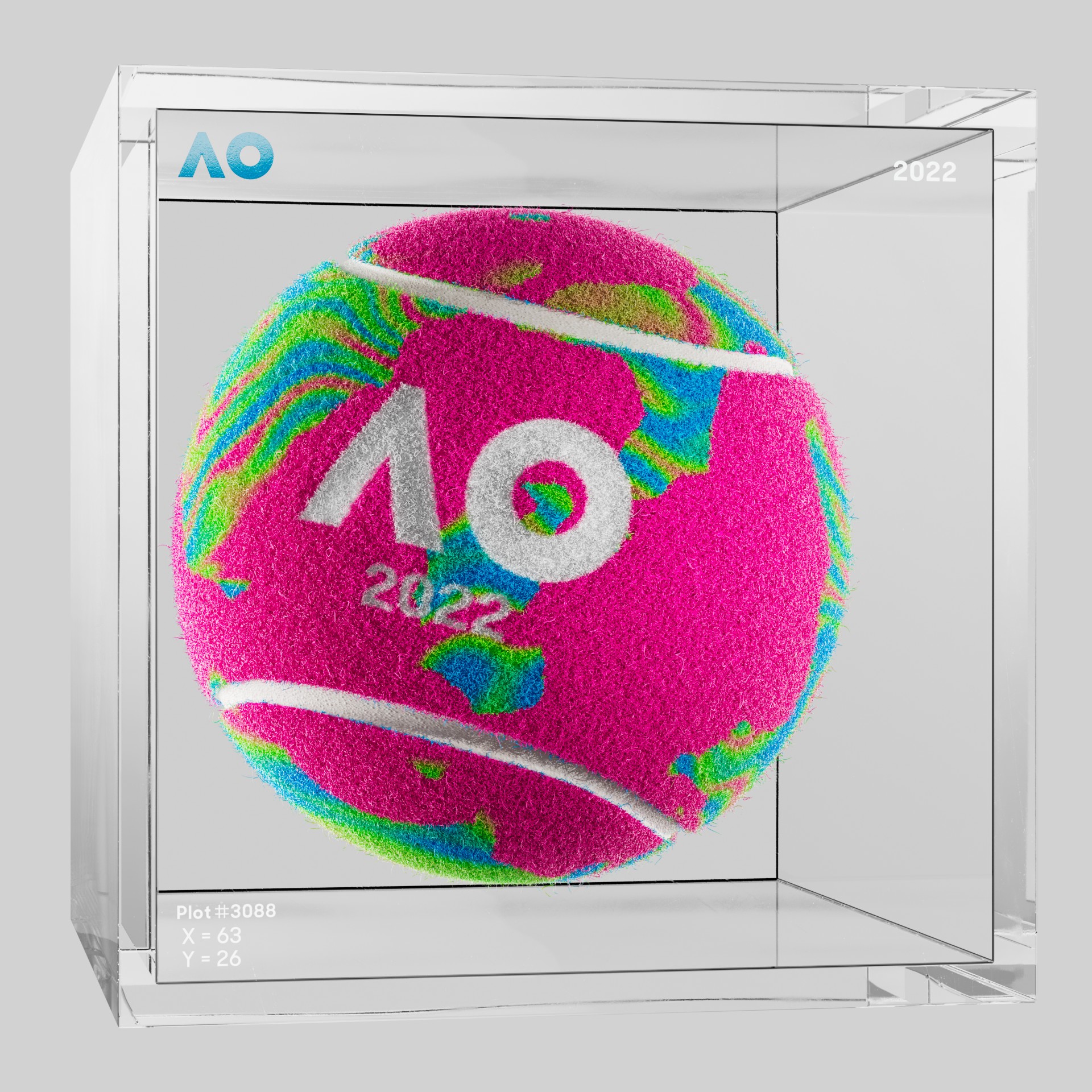 The Australian Open - The Australian Open Art Ball - AO Art Ball #795 - NFT # 795