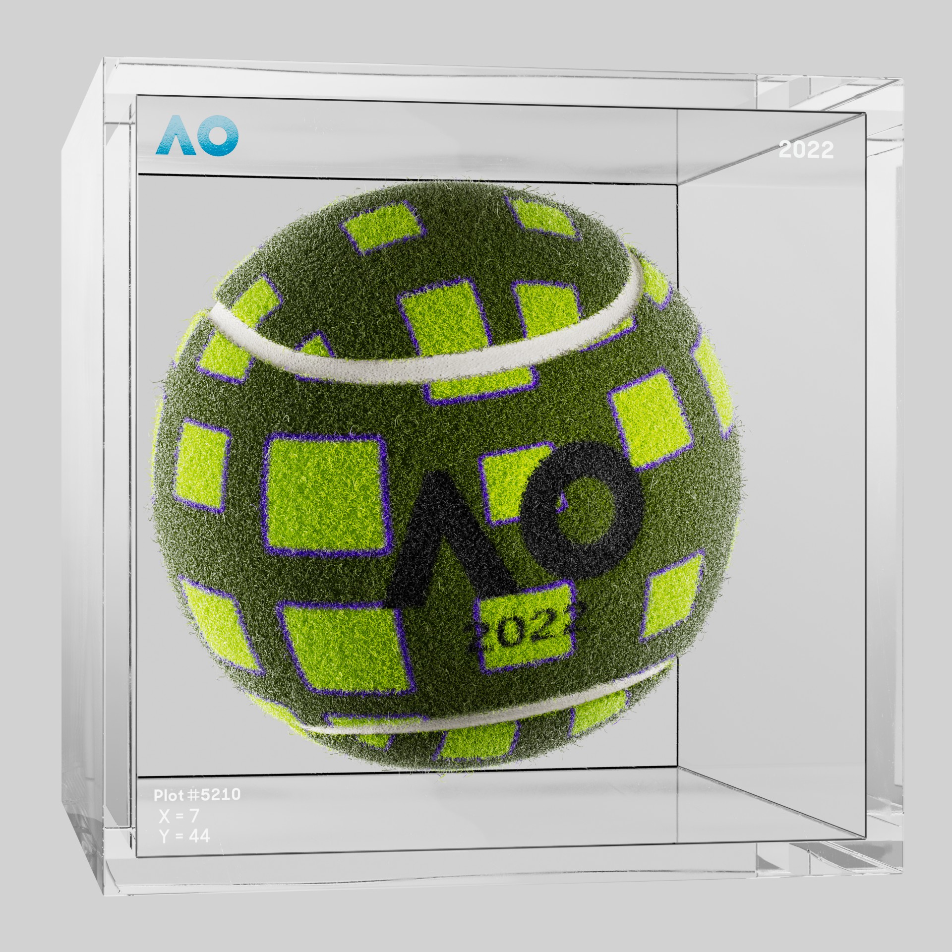 The Australian Open - The Australian Open Art Ball - AO Art Ball #797 - NFT # 797