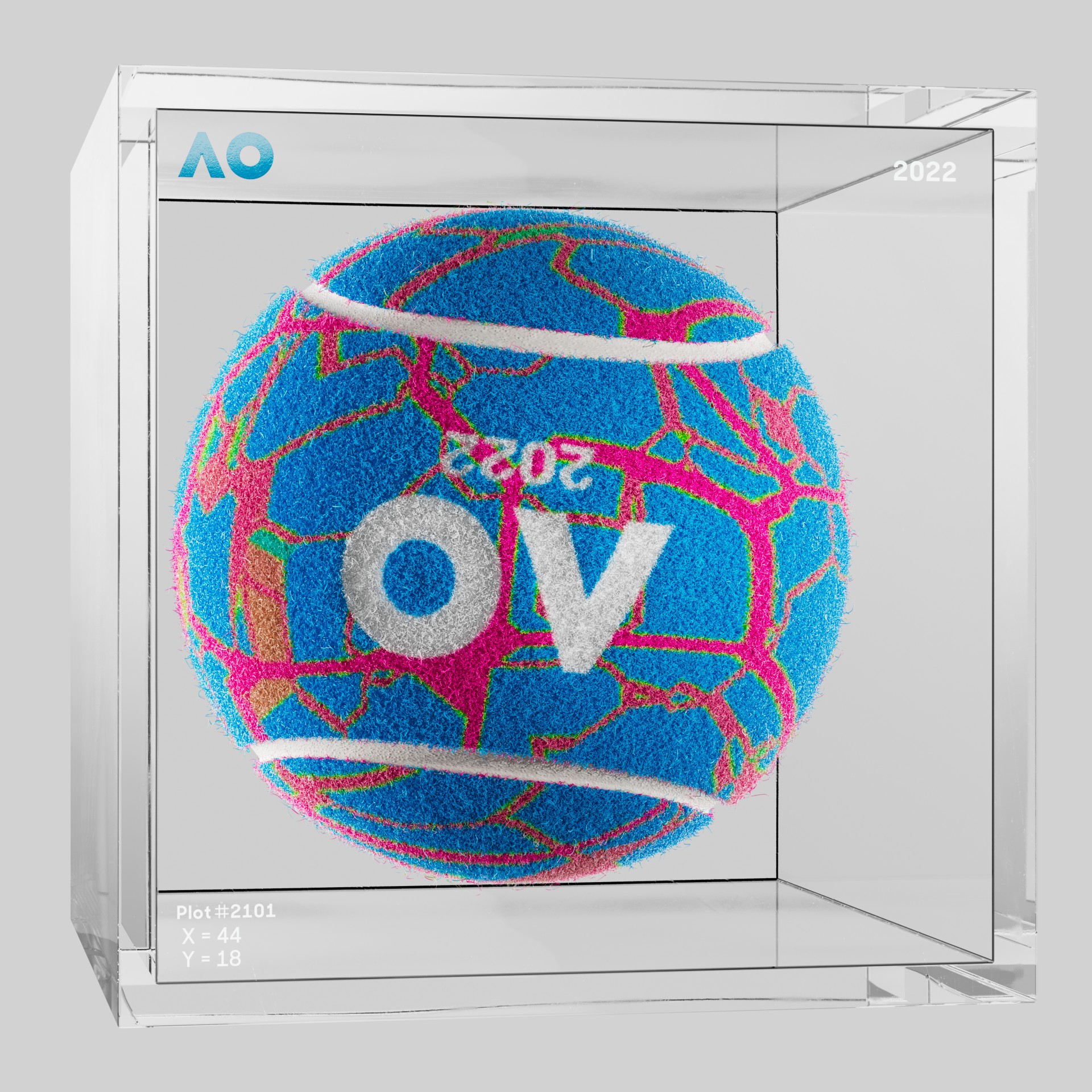 The Australian Open - The Australian Open Art Ball - AO Art Ball #8 - NFT # 8