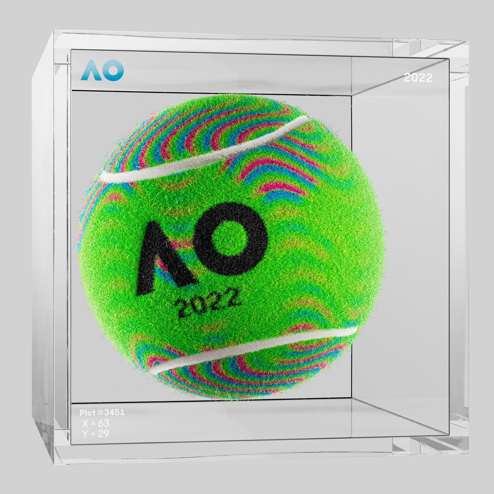 The Australian Open - The Australian Open Art Ball - AO Art Ball #80 - NFT # 80