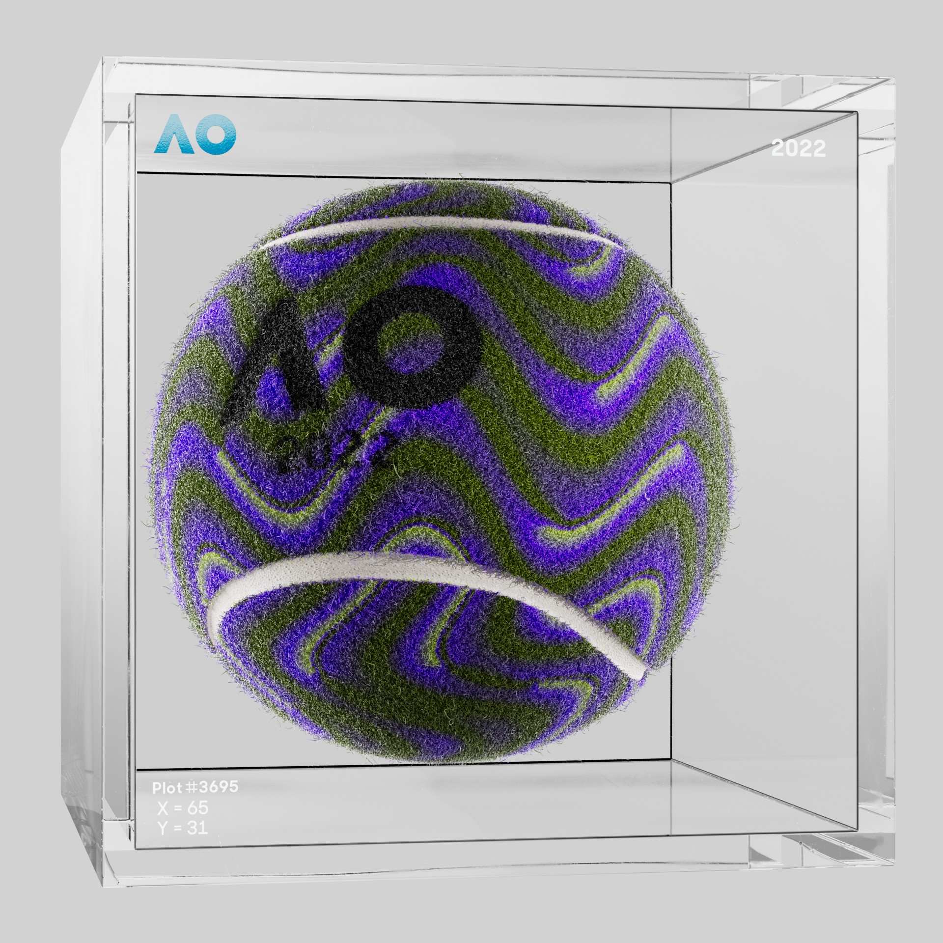 The Australian Open - The Australian Open Art Ball - AO Art Ball #800 - NFT # 800