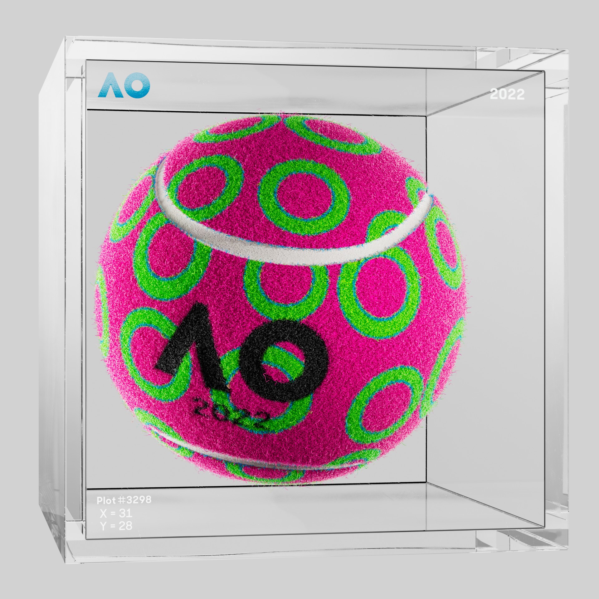 The Australian Open - The Australian Open Art Ball - AO Art Ball #803 - NFT # 803