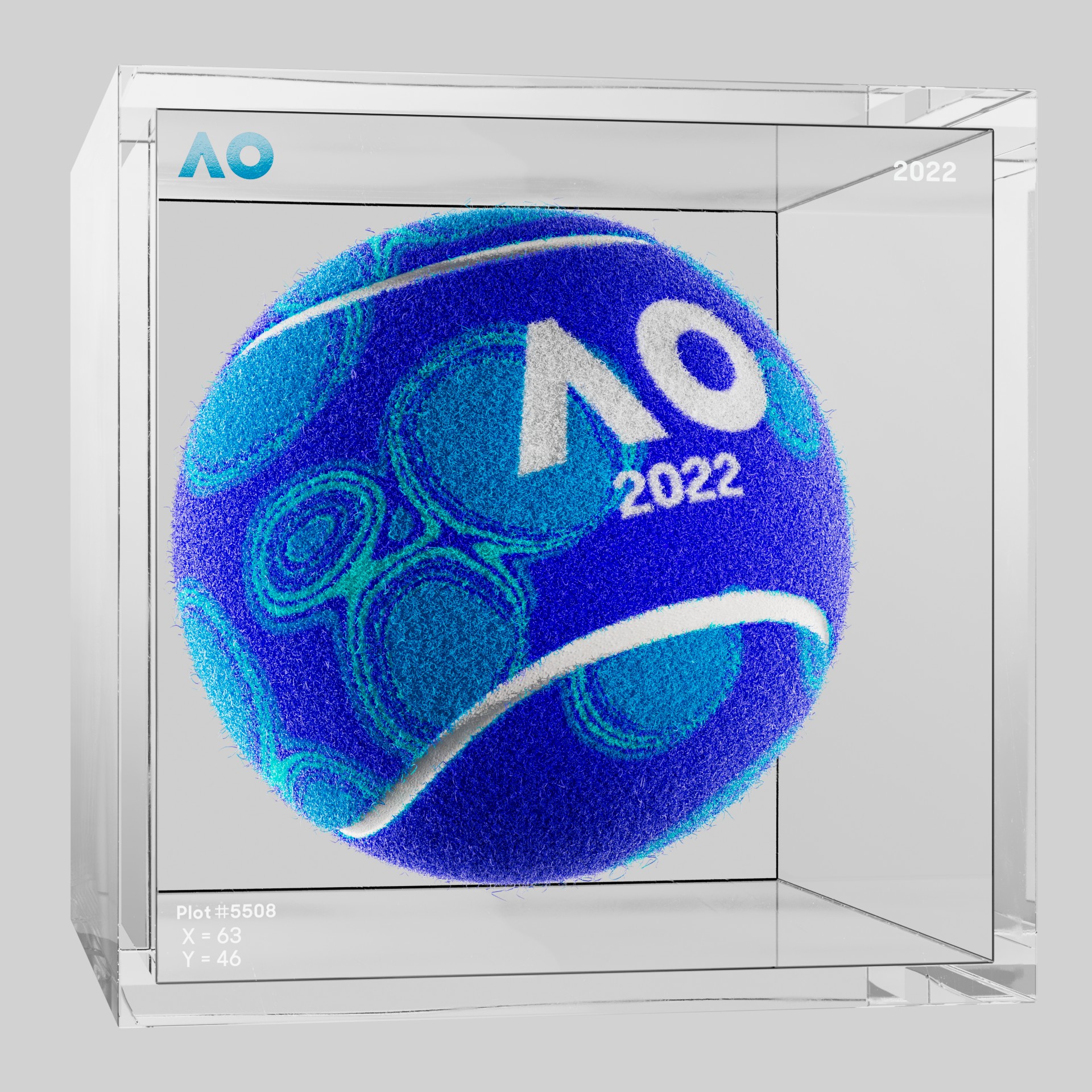 The Australian Open - The Australian Open Art Ball - AO Art Ball #805 - NFT # 805