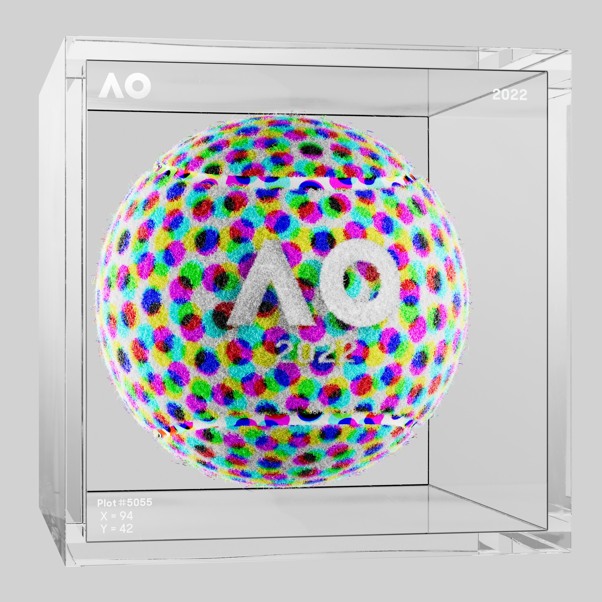 The Australian Open - The Australian Open Art Ball - AO Art Ball #806 - NFT # 806