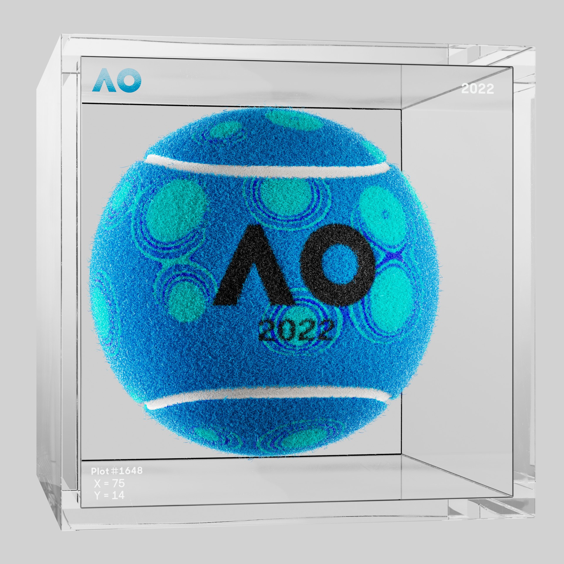 The Australian Open - The Australian Open Art Ball - AO Art Ball #807 - NFT # 807