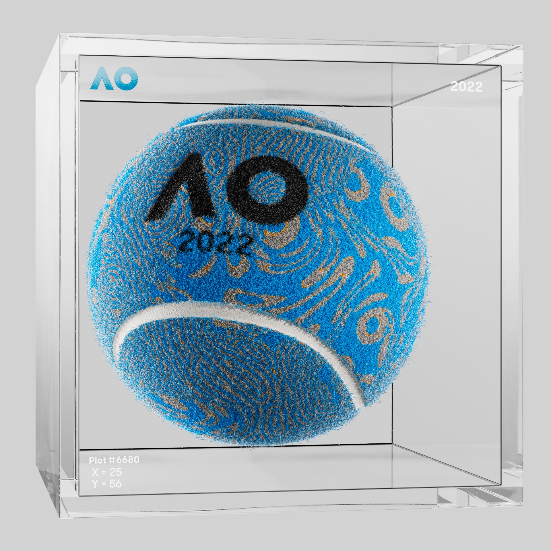 The Australian Open - The Australian Open Art Ball - AO Art Ball #808 - NFT # 808
