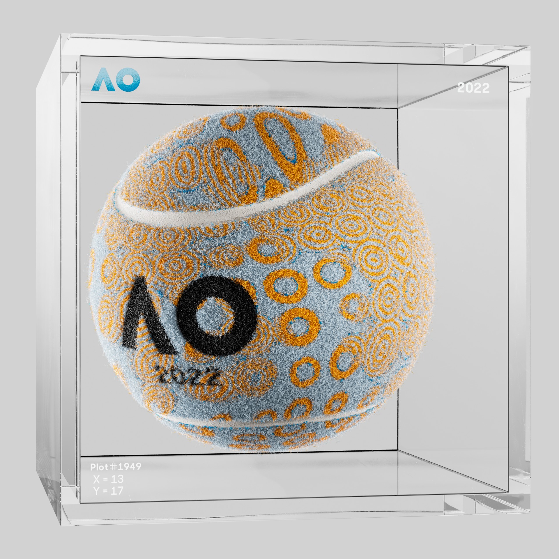 The Australian Open - The Australian Open Art Ball - AO Art Ball #809 - NFT # 809
